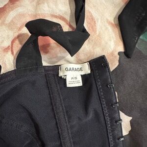 Garage Velvet Corset Top Size Small